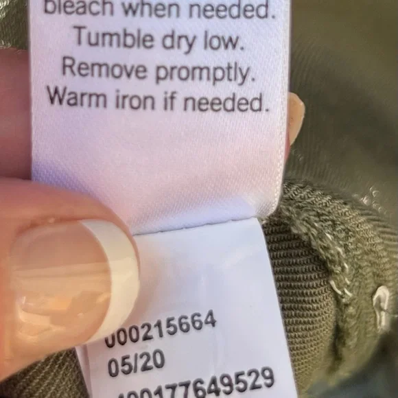 Sz-Cl-SO brand army green shirt dress with fabric belt - Picture 6 of 7